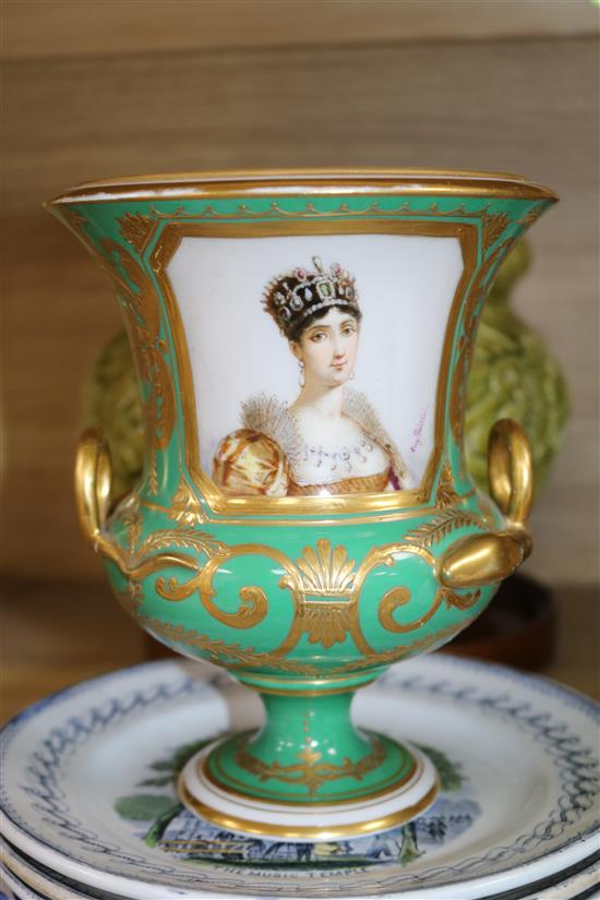 A quantity of Continental ceramics and pottery